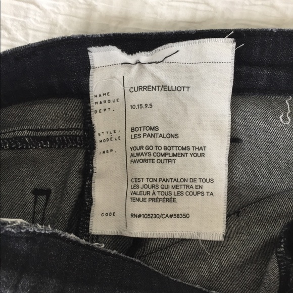 Current/ Elliott Soho Zip Distressed Jeans | 27 - Picture 7 of 10